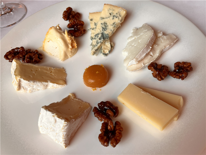 cheeses plated